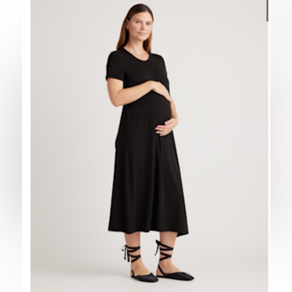 Quince Bamboo Jersey Maternity & Nursing Dress